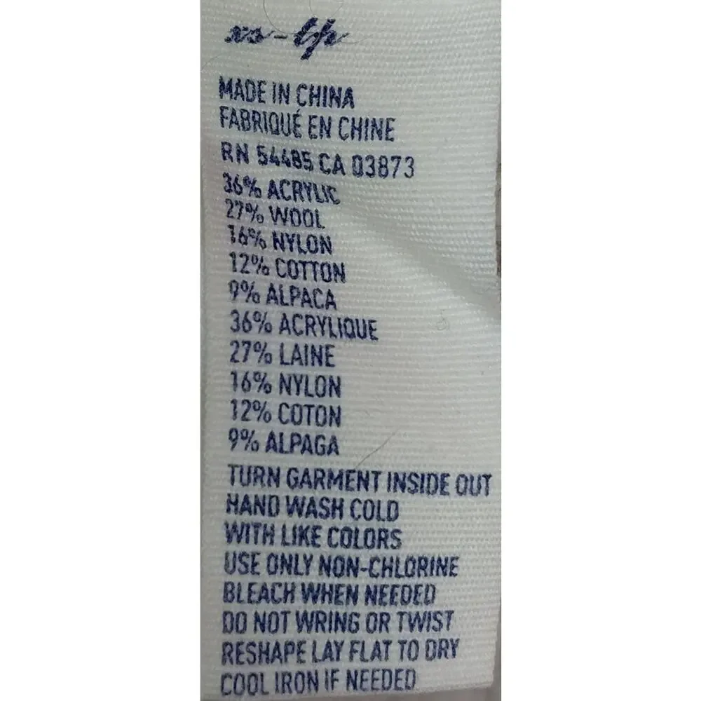 American Eagle Outfitters Wool Knit Sweater White Solid Long Sleeve Size XS - Picture 4 of 8